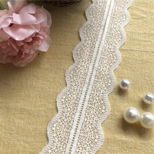 Handmade 6cm S2551-1 diy craft accessories embroidery lace fabrics curtains sofa sewing white lace trim