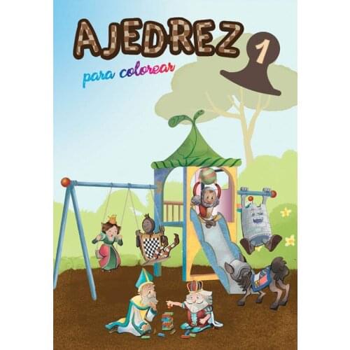 Chess magazine coloring 1 Color the pieces and learn their name and value. In Spanish and English