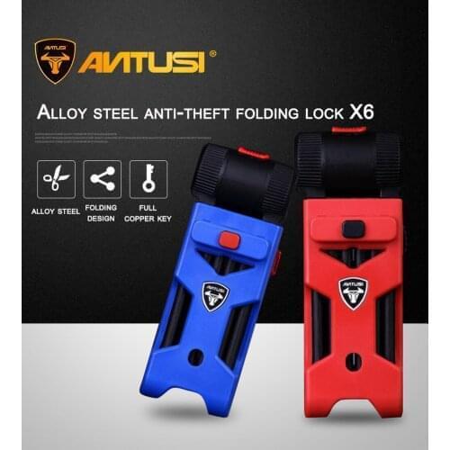 750mm Alloy Steel Bicycle Anti-theft Folding Lock Stainless Steel Rivet Connection MTB bike Lock Anti-8-12T Hydraulic Clamp