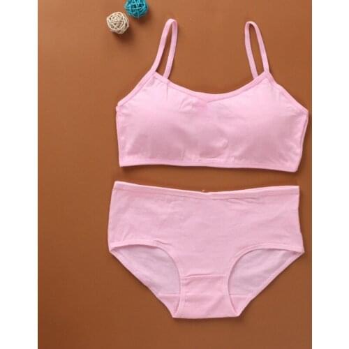 8-18Y Adolescent Girls Training Bra Kids Teenage Soft Cotton Breathable Camisoles Underwear