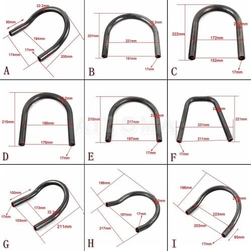 Steel Cafe Racer 7/8'' Tube Rear Seat Frame Hoop Brat Style Loop Universal For Harley Yamaha Honda Suzuki Kawasaki Triumph BMW