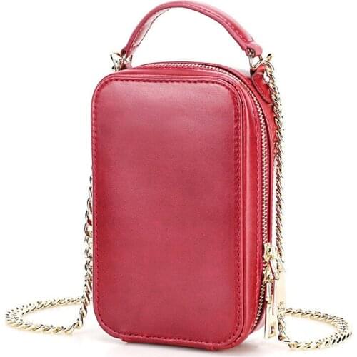 For Women 2021 New Solid Color Shoulder Bag Female Genuine Leather Crossbody Bags Luxury Brand Designer Phone Bag Tote Bags