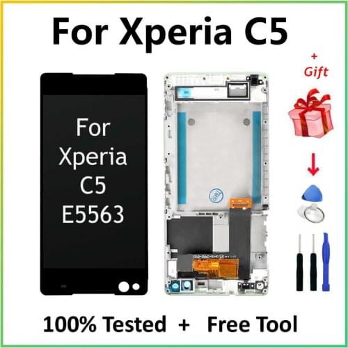 SYART LCDs For Sony Xperia C5 E5563 E5533 E5506 E5553 LCD Touch Screen Display Digitizer Replace Parts For Xperia C5 LCDs