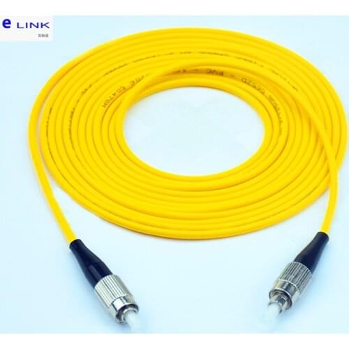 10pcs FC-FC fiber optic patch cord SM Simplex 1M 2M 3M 5M 7M 10M FC/UPC optical fibre jumper 2.0mm 3.0mm SX free shipping IL