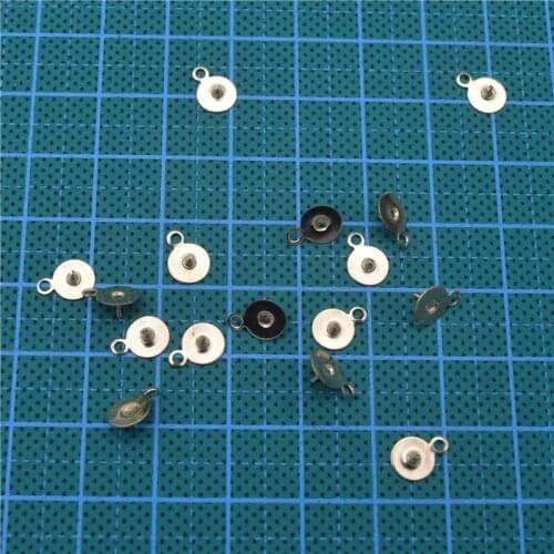 100pcs Stainless Steel with 6mm Hanging Disk Pins Connecter for Earring DIY Jewelry Finding