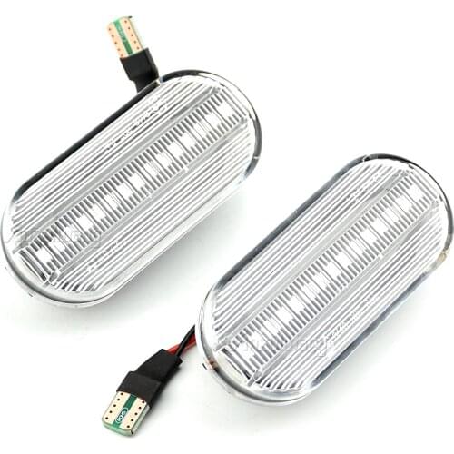 2pc Dynamic Led Turn Signals Side marker light Lamp for VW Volkswagen Bora Golf 3/4 Passat 3B Polo 6N Sharan Vento T5 SEAT Ibiza