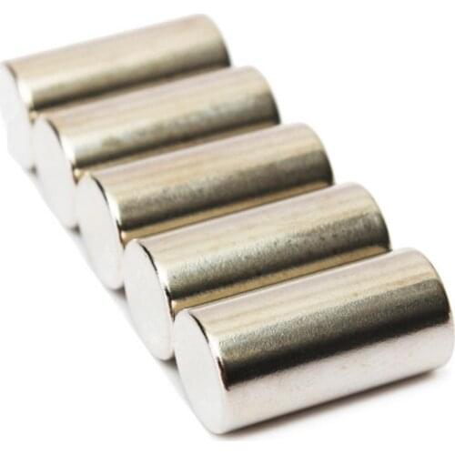 5Pcs 10x20mm N50 Super Strong Round Cylinder Blocks Rare Earth Neodymium Magnets Fridge Crafts For Acoustic Field Electronics