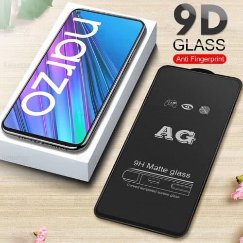 9D Full Glue Matte Tempered Glass For Relame Narzo 30 Glass On Realmy Realmi Narzo30 5G Frosted Screen Protector Protective Film