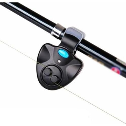 Electronic LED Light Fishing Bite Sound Alarm Alert Bell Clip On Fishing Rod Fishing Bite Alarm Indicator Outdoor Fishing Tool