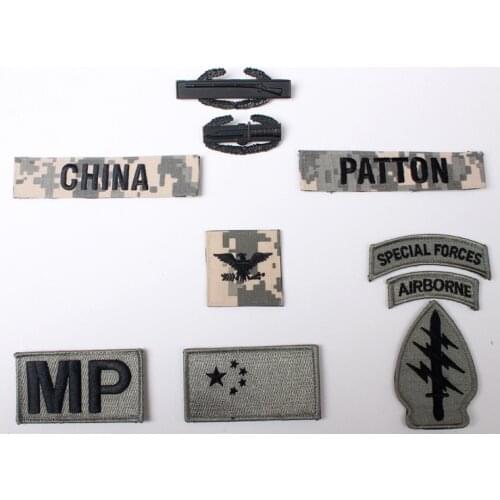 US ARMY SPECIAL FORCES GROUP COLONEL EAGLE WAR BIRD RANK INSIGNIA PATCH FULL SET