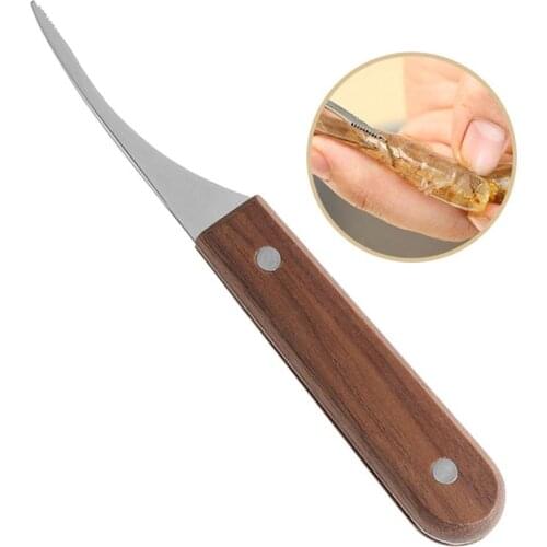 Shrimp Peeler Stainless Steel Prawn Peeler Creative Prawn Cleaner Knife Seafood Tools Multifunctional Kitchen Cooking Gadgets