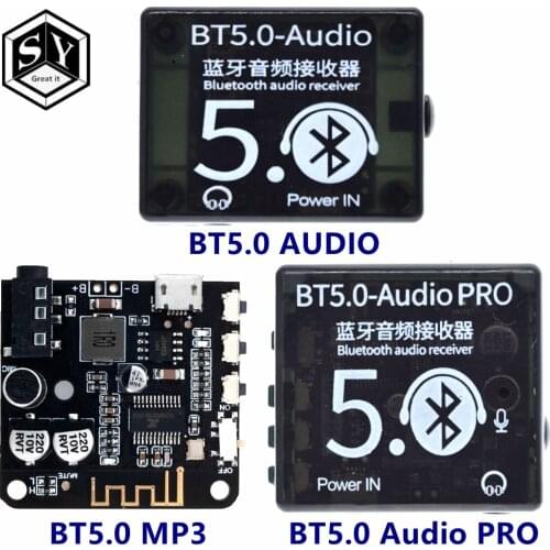 Mini Bluetooth 5.0 Decoder Board Audio Receiver BT5.0 PRO MP3 Lossless Player Wireless Stereo Music Amplifier Module With Case
