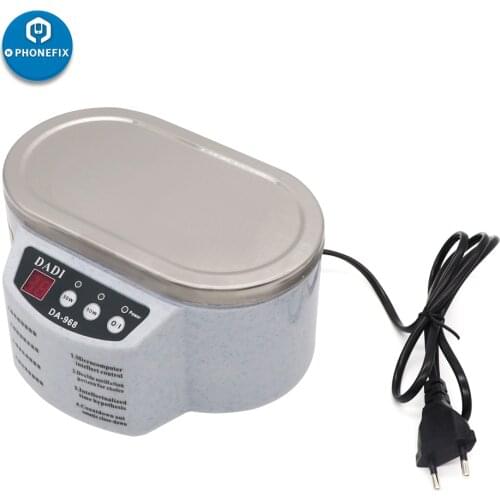 DA-968 Mini Ultrasonic Cleaner Bath for Exact instruments Jewelry Watches PCB Cleaning Machine Intelligent Control 30/50W