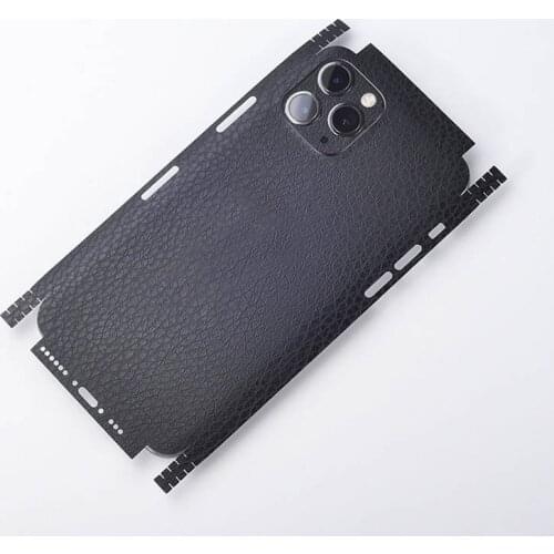 10pcs Leather Skin Pattern Sticker For iPhone 8 11 12 Plus Back Films Decal For iPhone 11 12 Pro Max Sticker Adhesive Skin