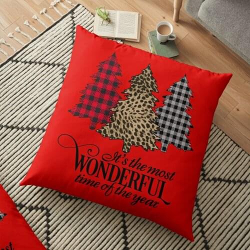 It is the most wonderful time of the year Cartoon Christmas Pillowcase 2021 Decor for Home Merry Christmas Ornament Navidad Xmas