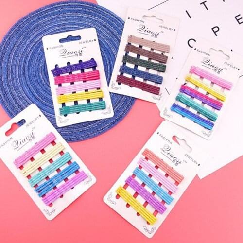 New 20 pcs Muticolor Hair Clip for Hair Clips Shiny Alloy Hairpin Styling Metal Barrette Candy Color Bobby Pins for Women Girls