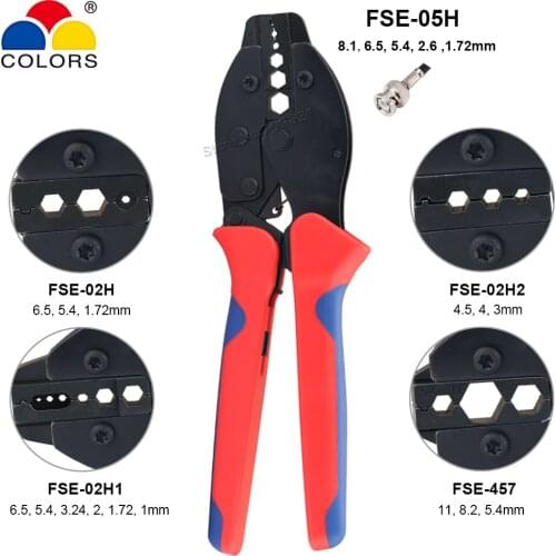 Crimping Pliers Coaxial Cable Connector Ratchet Crimper Replaceable Jaw 4C 5C 7C RG58 59 62 400 303 223 303 304 8279 Hand Tools