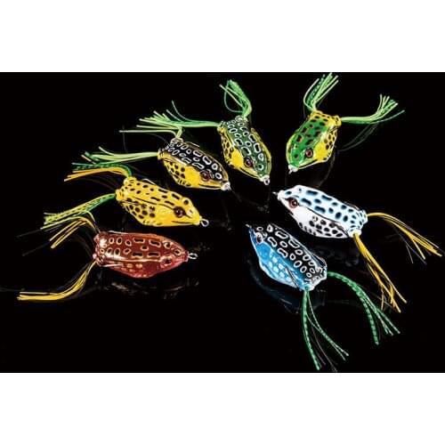 Wholesale 100pcs Frog Lure 5g/8g/12g Artificial Bait Soft Lure For Snakehead Frog Fishing Bait Mixed Color Fishing Tackle B278