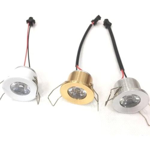 10 Stück 3 W LED Mini Einbauleuchte Rund verstellbarer balck Spot Deckenlampe 220 V LED-Schrankleuchte