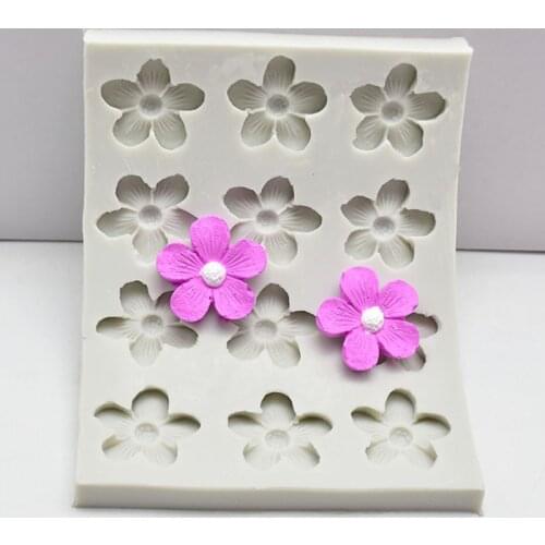 Cherry Blossoms Flower Silicone Mold Fondant Mould Cake Decorating Tools Chocolate, Gumpaste, Sugarcraft, Kitchen Accessories