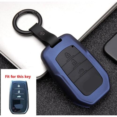 2020New Silicon Carbon fiber Car Key Cover Case For Toyota CHR Hilux Fortuner Land Cruiser 200 Camry Corolla Crown RAV4 Highland