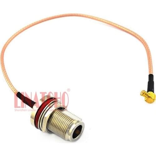20CM RG316 antenna pigtail jumper cable waterproof N female to right angle MCX male