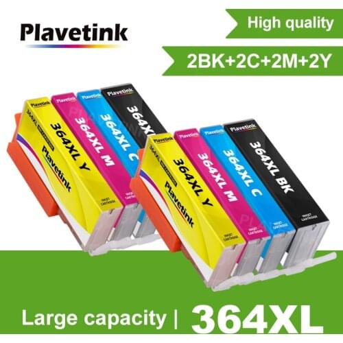 Plavetink 364XL 364 Compatible Ink Cartridge for HP364 xl Photosmart 5520 5524 6510 6520 7510 B109 B110 B209 B210 C309 C310 C410