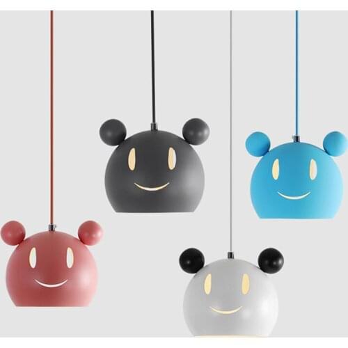 Modern Mouse Pendant Light Modern Led Beds Kitchen Hanging Lamps for Childrens Room Bedroom Lamp Dining Room Lights Home Decor