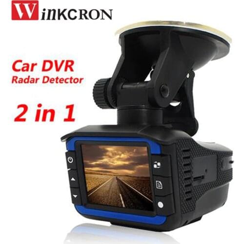 2 in 1 Car DVR Radar Detector ( English & Russian) Version Dvr Dash Cam Video Recorder Anti Radar G-sensor Video Registrator