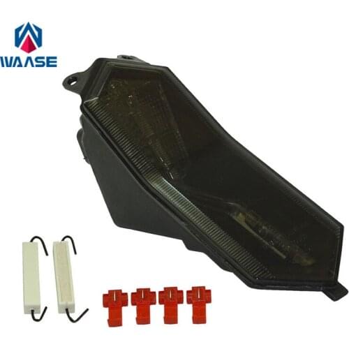 Waase For Yamaha YZF R6 2017 2018 2019 2020 E-Mark Rear Tail Light Brake Turn Signals Integrated LED Light