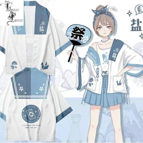 Salt Girl Funny 3D Printing Japanese Kimono Haori Yukata Cosplay Women/Men Fashion Summer Casual Cool Short Sleeve Streetwear