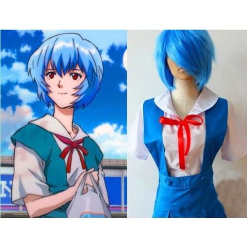 Retail Copaly Costume AYANAMI REI Halloween Costume Girl Dress famale party cosplay dress 18