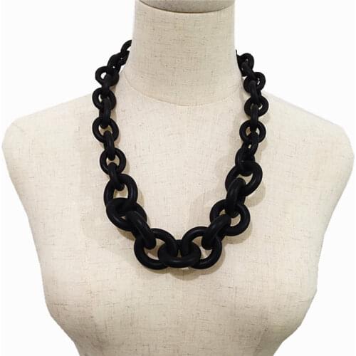 Handmade Circle Rubber Long Necklace For Women Vintage Mandalorian Pandent Necklaces Ethnic Clothing Accessories Chokers Jewelry