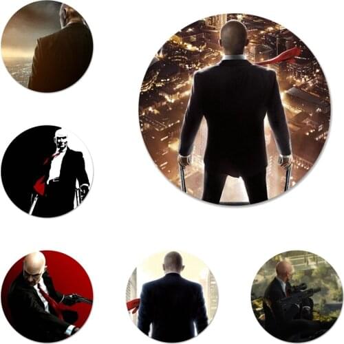 Hitman 2 Agent 47 Badge Brooch Pin Accessories For Clothes Backpack Decoration gift