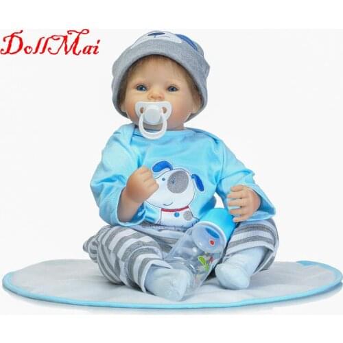 20" baby doll reborn toys soft silicone reborn baby boy dolls for children gift bebe real reborn bonecas brinquedos