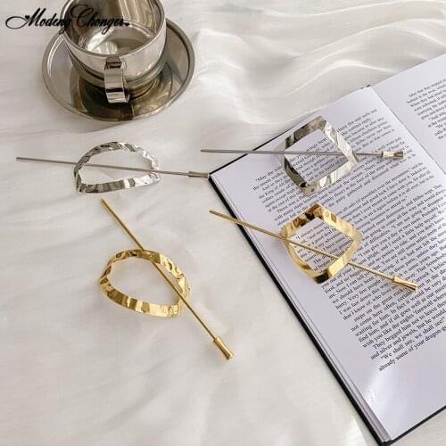 2021 Temperament Cute Round Hairpin Hair Clip Metallic Hair Style Jewelry Elegant Hairgrip For Lady Female Girl Hair Accessories