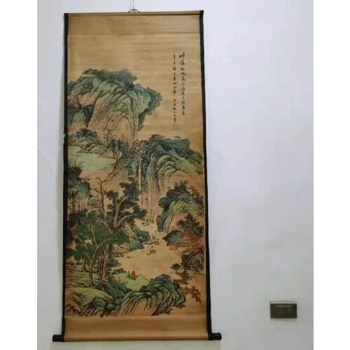 Antique calligraphy and painting Chinese painting Text & painting painting,The ancients gather for music