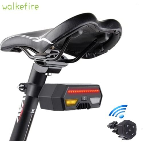 Wireless Smart Remote Control Remote Turn Usb interface led Bicycle Rear Safety Warning Light Rear lamp for Mount Bicycle light