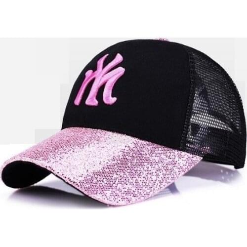 Breathable Summer Sports Outdoors Adjustable Mesh Baseball Cap for Women Men Embroidery Hiphop Punk Hat bone dadcap