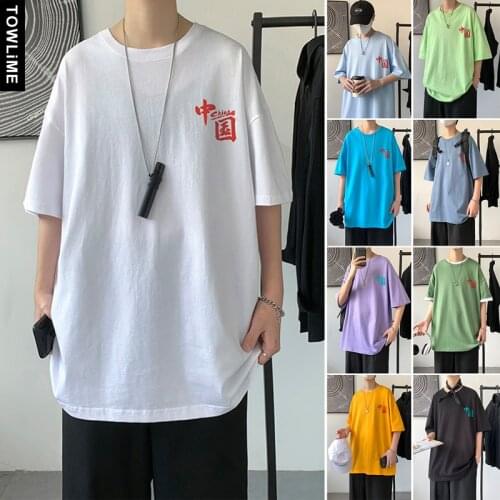 Summer Cotton Short Sleeve Leisure T shirts For Men Harajuku Streetwear Character Print Tees Fashion Women Loose Casual Tops