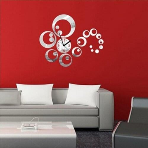 Hot Sale Acrylic Mirror Stickers Watch DIY Wall Clock Clocks Home Decoration Quartz Living Room Large Table