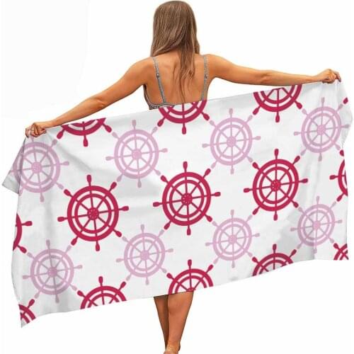 HELENGILI Rudder Microfiber Pool Beach Towel Portable Quick Fast Dry Outdoor Travel Swim Blanket