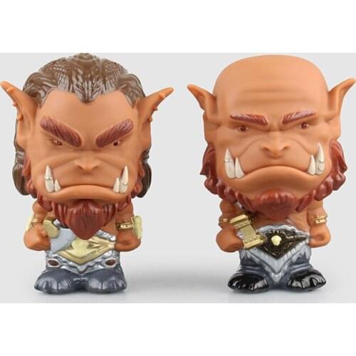 Anime Collectibles World Of Warcraft 15cm High 15cm Induction Luminous Singing Orgrim And Durotan Tribe Pvc Action Figure Toys