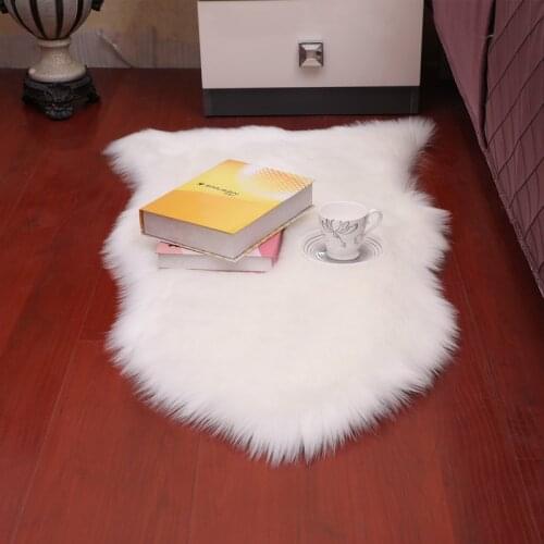 Carpet White Beige Pink Fluffy Shaggy Soft Area Rug Seat Sofa Cover Grey Fur Carpets Anti-slip Bedside Carpet