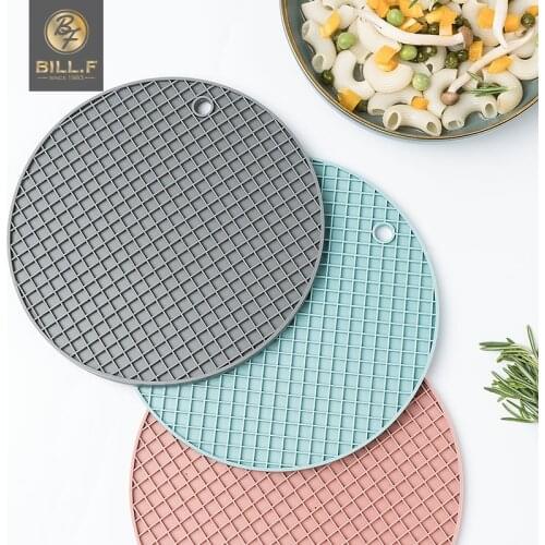 FDA kitchen multi-functional mat, round heat-resistant silicone table mat, beverage cup mat, cup mat, heat insulation pad