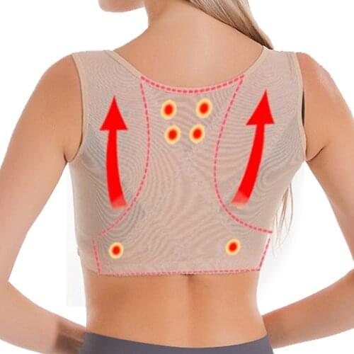 Magnetic Chest Posture Corrector Corset Spinal Support Back Brace Adjustable Lumbar Shoulder Belt Strip Improve Bad Posture Belt