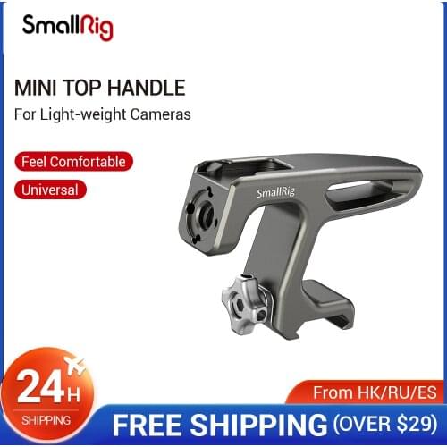 SmallRig Mini Top Handle With Cold shoe mount & ARRI hole for mirrorless/digital cameras/other small cameras (NATO Clamp) - 2758