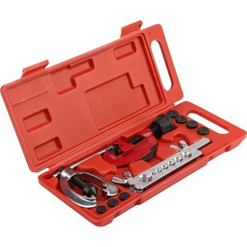 10Pcs Tube Cutter Flaring Tool Kit Manual Pipe Expander Metric/Inch Expansion Mouthparts Device For Copper Tube Flaring Tools