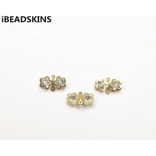 New arrival! 13x20mm 100pcs Rhinestone Flower charm/Connectors for Necklace,Earrings parts, Accessories,hand Made Jewelry DIY