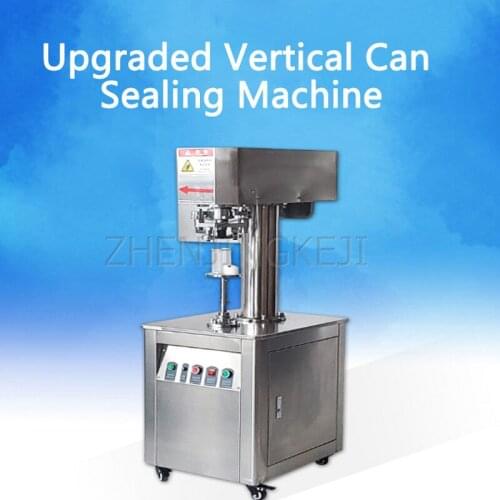 Fully Automatic Sealing Machine Stainless Steel Vertical Cans Sealing Equipment Electric Capping Machine Tinplate PET Plastic